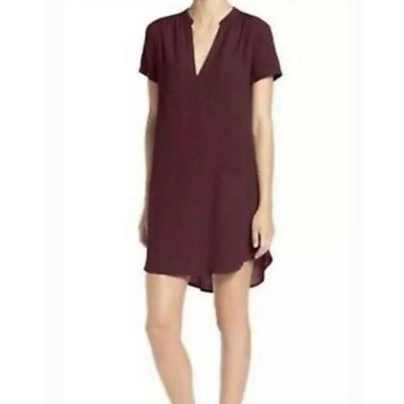 Lush Dresses & Skirts - Lush Notch Collar Short Sleeve Shift Dress XL NWOT